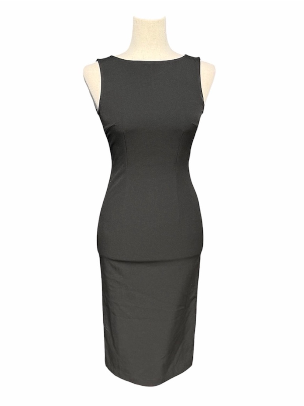 Scent of 90s Rare Classic Sleeveless Sheath Dress in Black 0 NWT